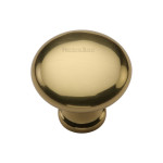 M Marcus Heritage Brass Mushroom Design Cupboard Knob 32mm 